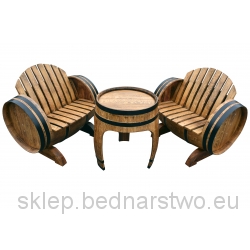 Stolik Kawowy + 2 Fotele